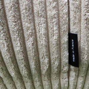 Ligne Roset Togo soffa beige manchester – hörnsektion och 3-sits, modulär 50-talsmodern bild 7