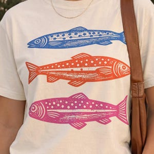 Colorful Fish PNG | Summer Beach Clipart | Coastal Illustration | Bright Seafood Graphic | Ocean T-Shirt Design image 1