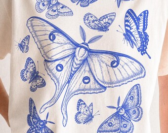 Luna Moth PNG | Butterfly Clipart | Vintage Insect Graphic | Moth Illustration | Gothic Nature Shirt Design