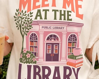 PNG de amante de la biblioteca / Imágenes prediseñadas de lectura de libros / Gráfico de libros coloridos / Diseño de camiseta acogedora para amantes de los libros