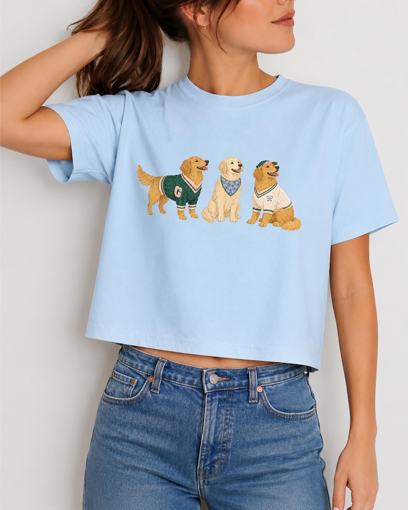 Golden Retriever PNG | Preppy Dog Shirt Design | Tennis Dog Clipart | Sporty Pet Sublimation Graphic image 4