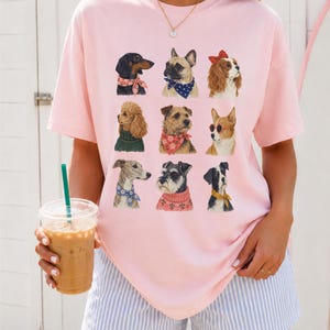 PNG de perro preppy / Imágenes prediseñadas de mascotas coloridas / Diseño de camiseta para amantes de los perros / Gráfico de sublimación de animales coquetos imagen 3