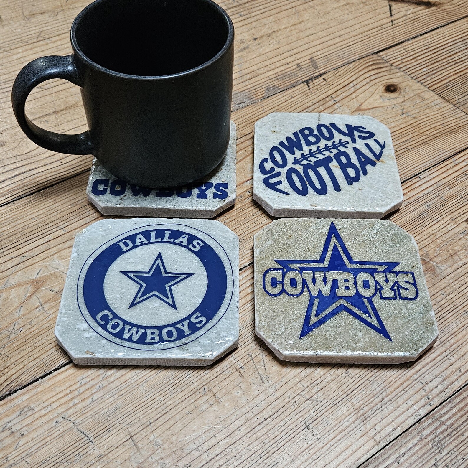Dallas, Texas, Football, Cowboys Natural Stone or Wood Coasters - Etsy