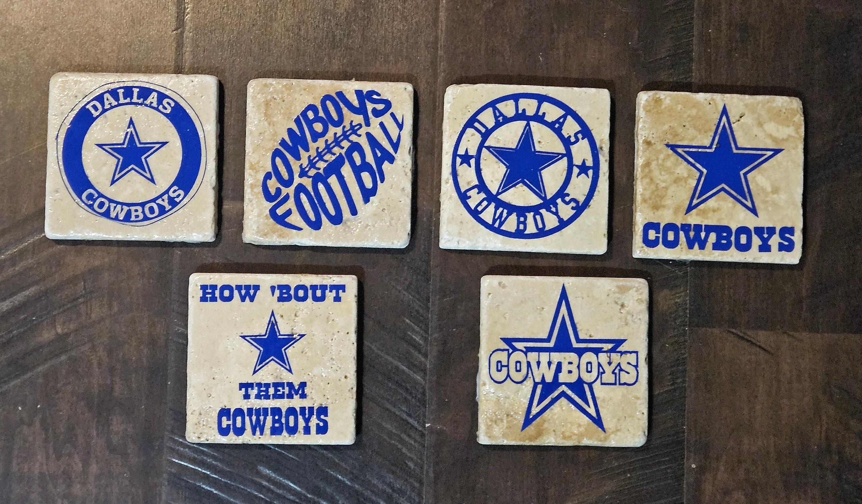 Dallas, Texas, Football, Cowboys Natural Stone or Wood Coasters - Etsy