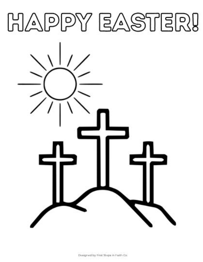 Catholic Easter Coloring Pages | He is Risen Printable Resurrection ...