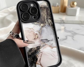 Marble Silicone iPhone Case: Shockproof, Matte Finish, Slim Protective Cover