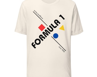 Retro Geometrisches Racing Exzellenz Unisex T-Shirt