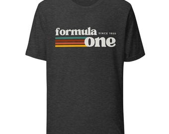 Retro Formel 1 T-Shirt, Retro Unisex Racing Graphic Tee