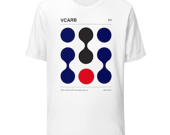 V Carb F1 Racing Grafik-T-Shirt, Unisex Formel 1 Streetwear-Bekleidung