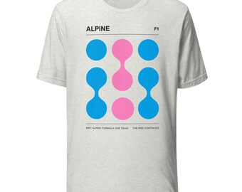 Alpine F1 Team Motorsport Grafik-T-Shirt, Unisex Formel 1-Rennbekleidung