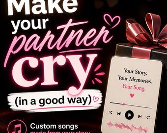 Custom Love Song Gift - Personalized Romantic Music Anniversary Keepsake (Digital MP3) | Instant Download