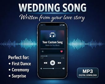 Custom Wedding Song | Original Music MP3 (Digital Download)