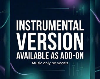 Module complémentaire de version instrumentale pour chanson personnalisée, morceau de musique uniquement sans voix, mise à niveau de la musique de fond