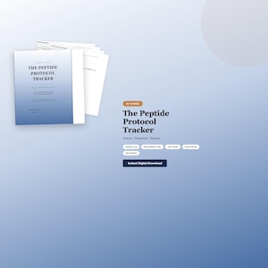 Peptide Tracker Reconstituting - Etsy Peptide Tracker Reconstituting - Etsy