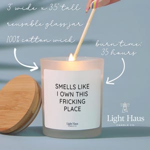 Sarcastic Candle Office Desk Accessory Humorous Coworker Present Gag Birthday Surprise Novelty Jar Soy Wax Scented Home Fragrance Funny Boss Gift Bamboo Lid Frosted Glass Hand Poured Quality Construction Gift Box Included Workspace Humor
