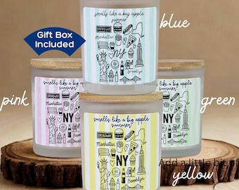 Smells Like a Big Apple Summer Candle | New York City Gift | NYC Soy Candle | New York Souvenir | Housewarming Gift | Gift for NYC Lovers