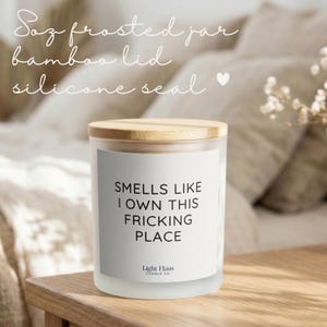 Gag Birthday Surprise Novelty Jar Soy Wax Scented Home Fragrance Funny Boss Gift Sarcastic Candle Office Desk Accessory Humorous Coworker Present Bamboo Lid Frosted Glass Container Hand Poured Premium Quality Gift Box Ready Workspace
