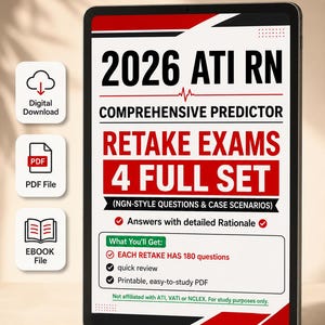 ATI RN Comprehensive Predictor Retake Exams - (2026) Questions et réponses (téléchargement numérique)