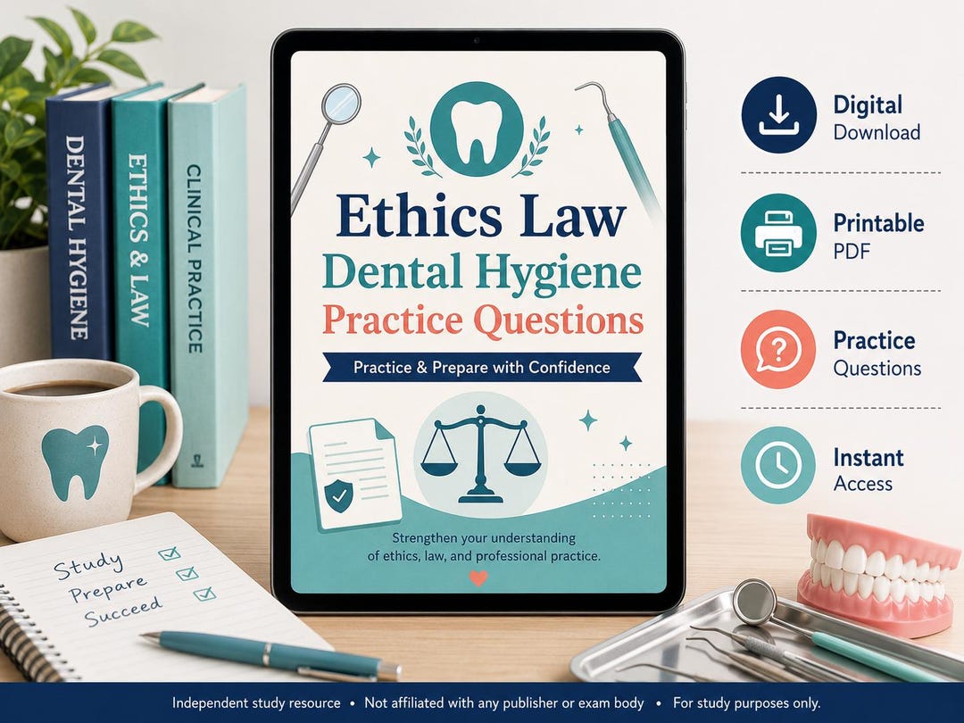 Dental Hygiene Ethics Law Practice Questions – 4th Edition (digital ...