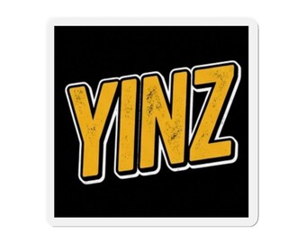 Magnete fustellato YINZ / Slang di Pittsburgh / Regalo Yinzer / Pittsburgh Pennsylvania / Magnete Steel City / Regalo PGH / Magnete divertente di Pittsburgh