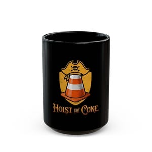 Taza de cerámica con diseño de cono de tráfico de los Pittsburgh Pirates / Taza de cerámica "Levanta el cono" imagen 2