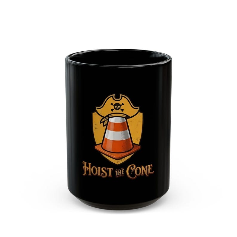 Taza de cerámica con diseño de cono de tráfico de los Pittsburgh Pirates / Taza de cerámica "Levanta el cono" imagen 2