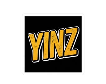 Pegatina YINZ / Adhesivo de vinilo con jerga de Pittsburgh / Adhesivo para portátil resistente al agua
