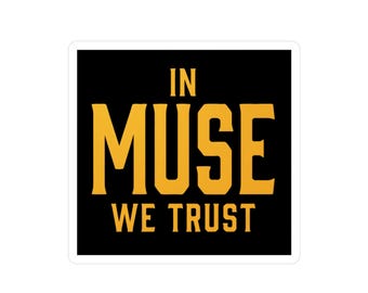 Adesivo "In Muse We Trust" / Adesivo in vinile per tifosi dei Pittsburgh Penguins / Playoff dei Penguins 2026