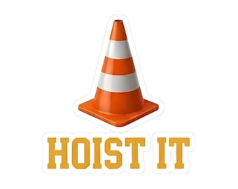 Hoist It Pittsburgh Sticker | Traffic Cone Kiss-Cut Vinyl Sticker | Pirates Fan Gift