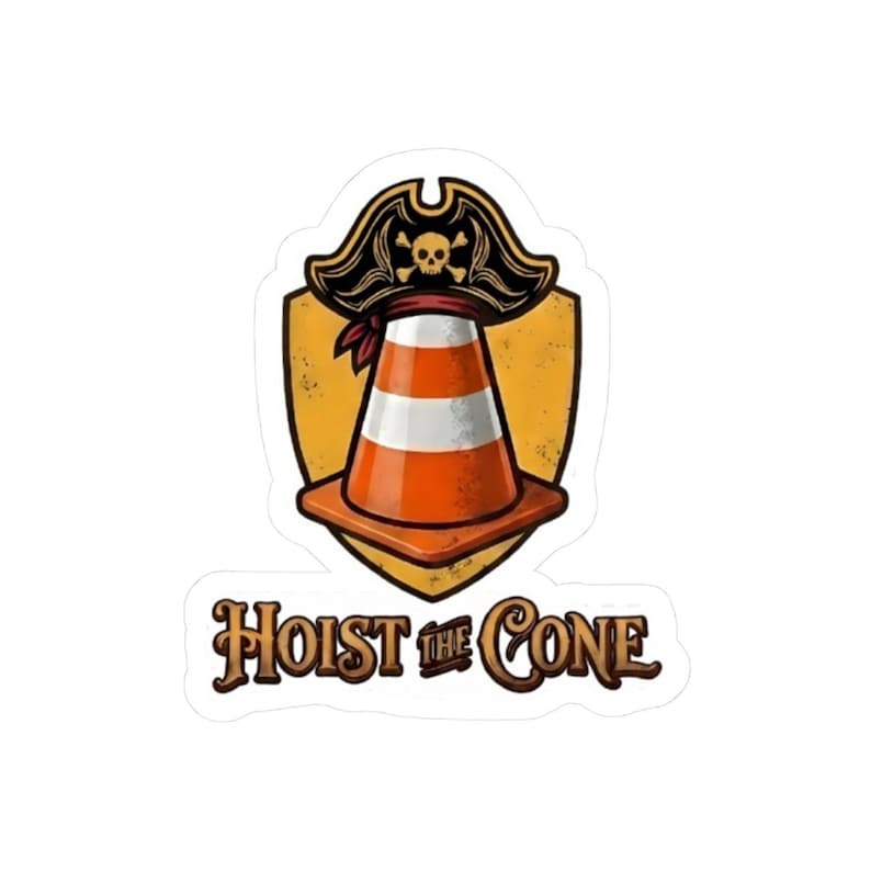 Pegatina "Hoist the Cone Black Hat" / Pegatina de vinilo troquelada de los Pittsburgh Pirates / Regalo para fans de los Pirates imagen 4