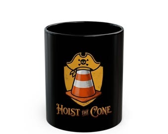 Pittsburgh Pirates Traffic Cone Mug | Hoist the Cone Ceramic Cup