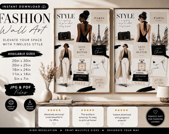 Minimalist Paris Fashion Illustration, Chic Vogue Style Artwork, Neutral Tones for Stylish Modern Interiors