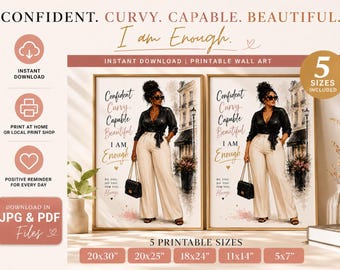 Chic Curvy Body Fashion Illustration, Feminine Neutral Wall Art, Sophisticated Glam Digital Download