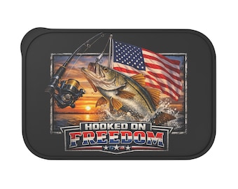 Fiambrera/contenedor de PLA con diseño Hooked on Freedom Fishing