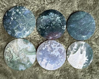 Mosagaat Kristal Platte Palmsteen Zorgensteen Koekje Muntsnijwerk Decoratie: