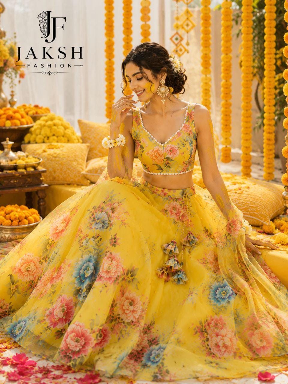 yellow dress for haldi Order Chandan Mirror Work Celebrate in style with this Mustard Chinon Silk Yellow Frock Baby Yellow Dress