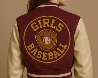 Women Cropped Custom Varsity Jacket Personalized Letterman Bomber Chenille Patch Streetwear