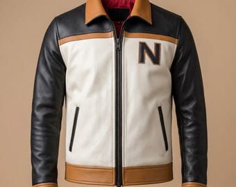 Subaru Natsuki Re Zero Cosplay veste en cuir fait main en peau de mouton Anime motard manteau Otaku cadeau