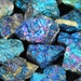 Multipack .75"-1.5" SIZE SMALL Peacock Ore gemstone iridescent rock stone crystals chalcopyrite bornite blue purple turquoise gold specimen