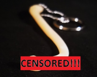 Real Raccoon Penis Bone Animal Baculum Taxidermy Genuine Bones Necklace or Bacculum Keychain Jewelry Mature