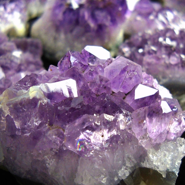 3/4"-1 1/2" THIN CRUST Amethyst cluster chunk purple quartz crystal -Upick Quantity- natural gemstone specimen size Xsmall or XXsmall