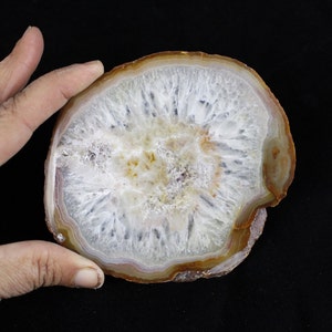 Multipack 3.5-5&quot; agate slices natural colors polished thin slabs natural gemstone good for coasters and table markers