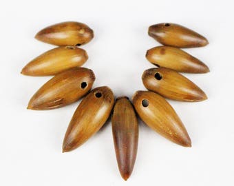 Multipack 1"-1.5" Acorns DRILLED Dried Real Seed Pod Wood Nut Pendant Beads