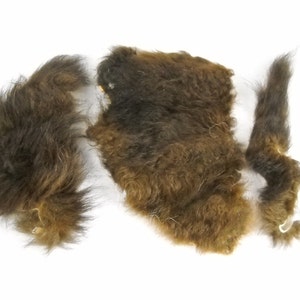 Grade A Buffalo Fur By the Pound Bison Pelt Fur Hide furry tanned 