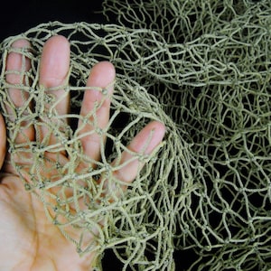 3 by 5 foot net authentic recycled netting sea life ocean beach nautical Hawaii seashell decoration