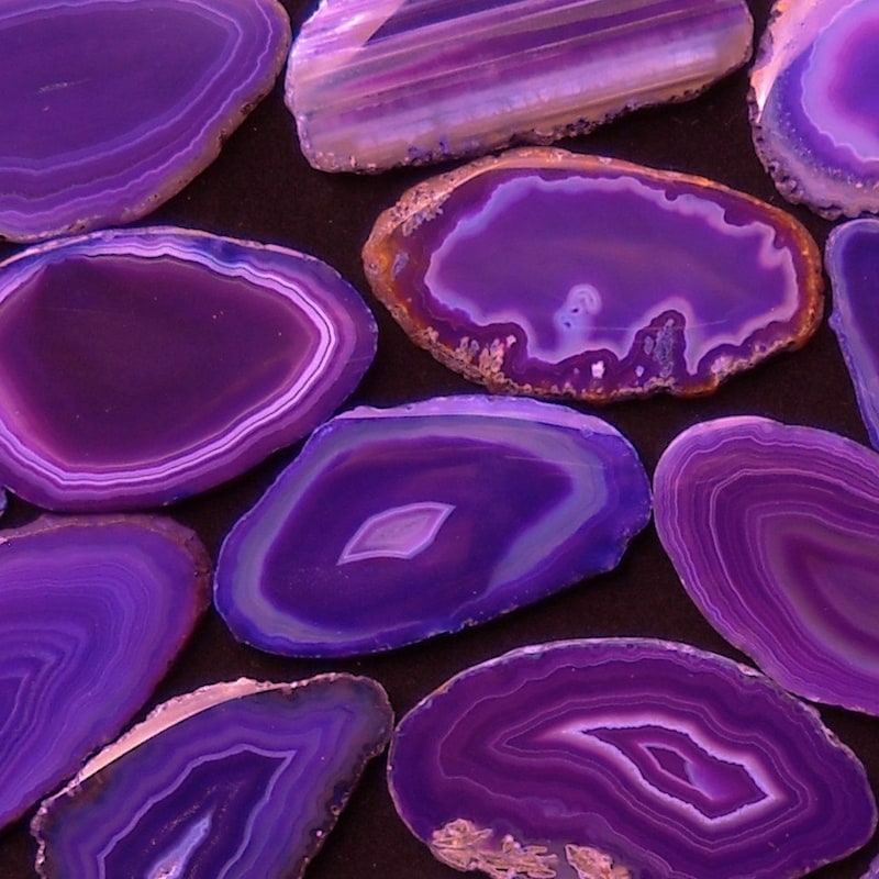 AGATE SLICES (GREEN OR PURPLE) – LA - Foto 13
