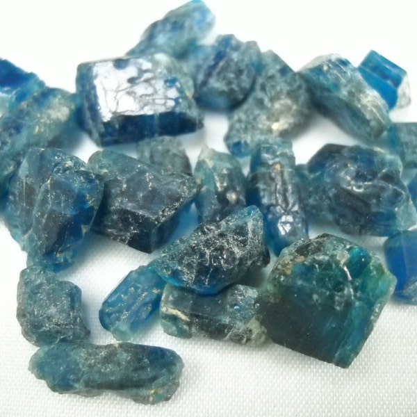 1/2 Ounce Blue Apatite crystals natural gemstone rock stone mineral specimen
