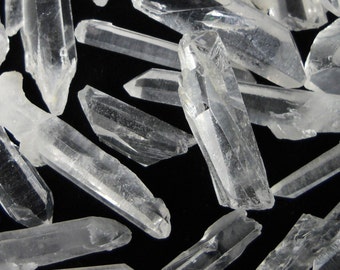 Multipack 1/2-1 1/2" quartz points and shards clear crystals natural gemstone rock stone quartz crystals mineral specimen