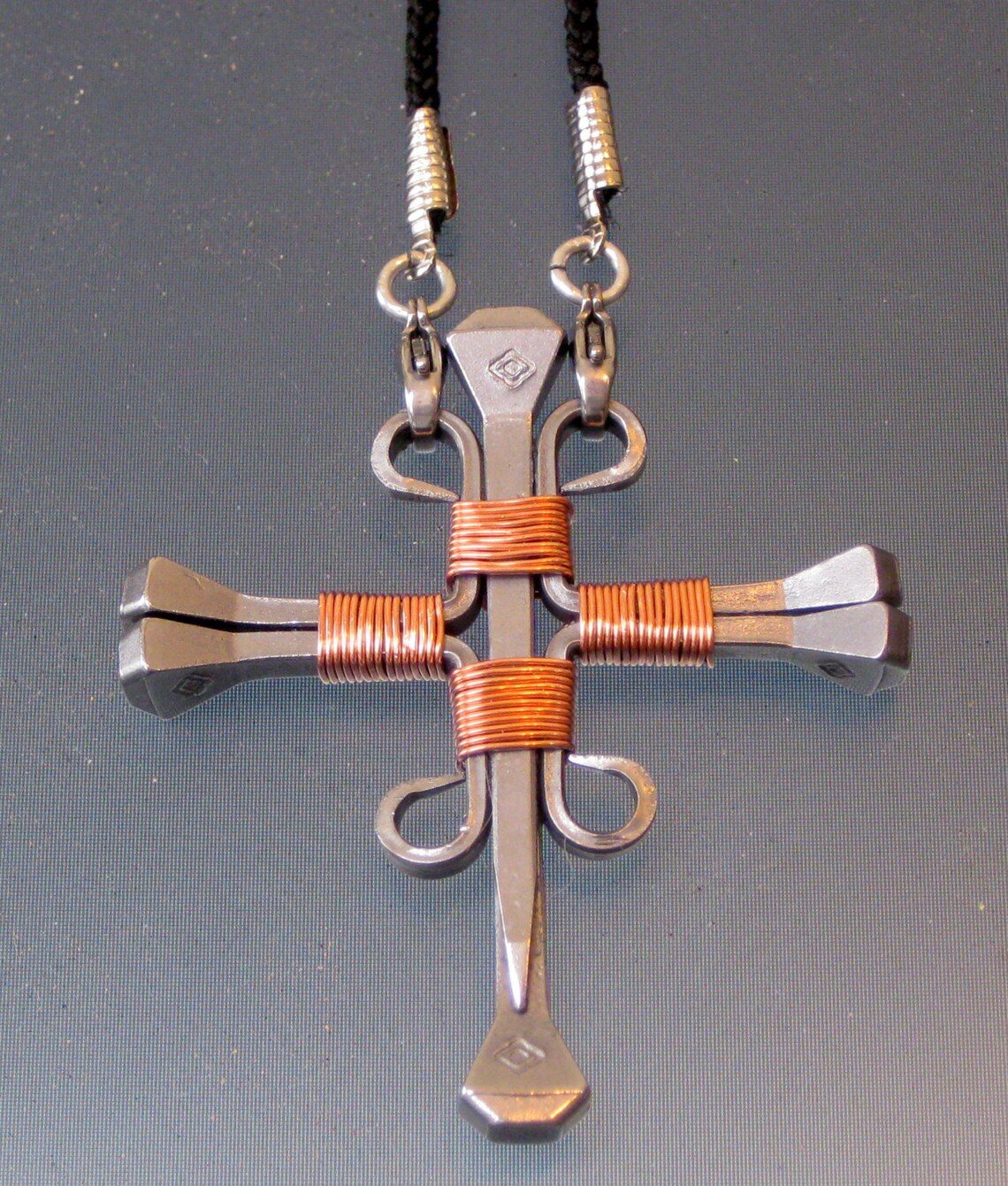 Horseshoe Nail CrossCopper Etsy