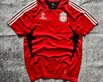 Vintage Adidas Liverpool 2007-2008 Champion League football soccer Jersey shirt